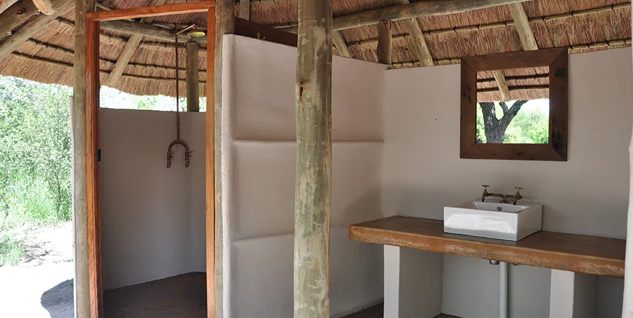 Private camping bathroom facilities