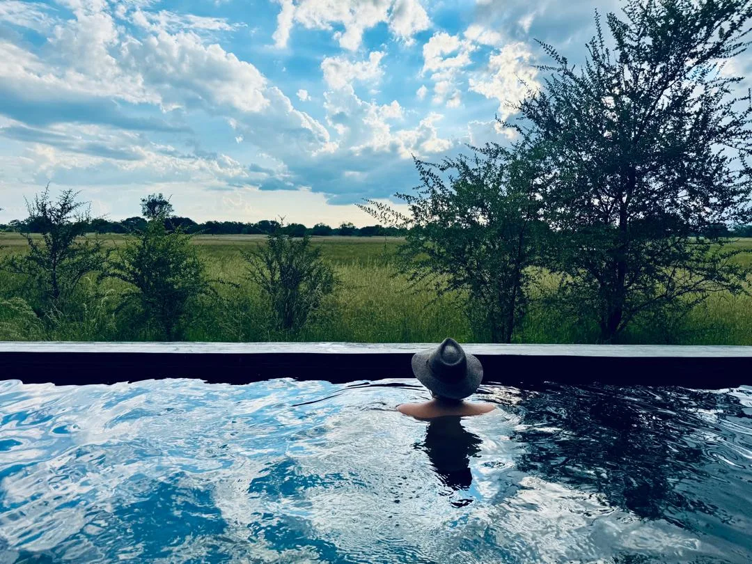Wetland views from the pool